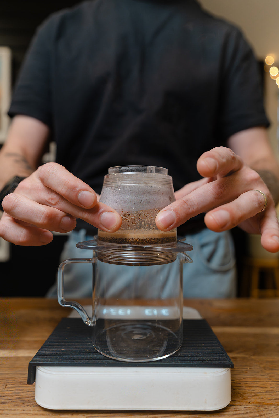 Using a Rao Spin to agitate the Orea Z1 speciality coffee brewer