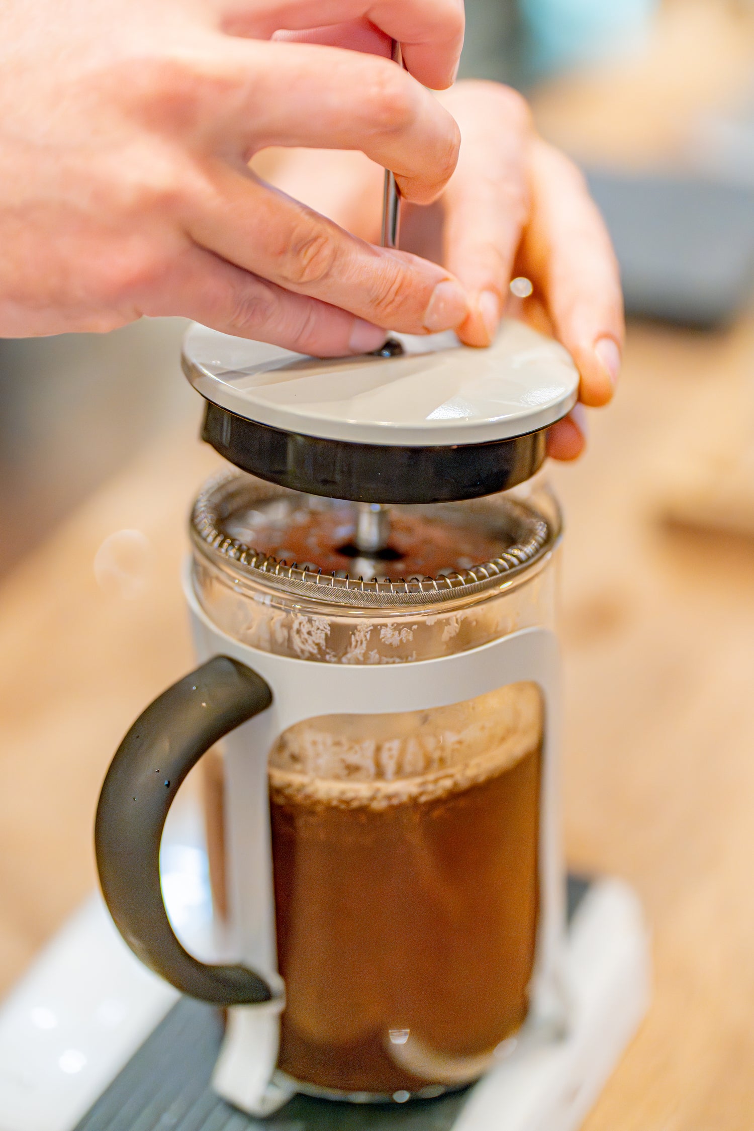Ready to plunge coffee from a local UK coffee subscription