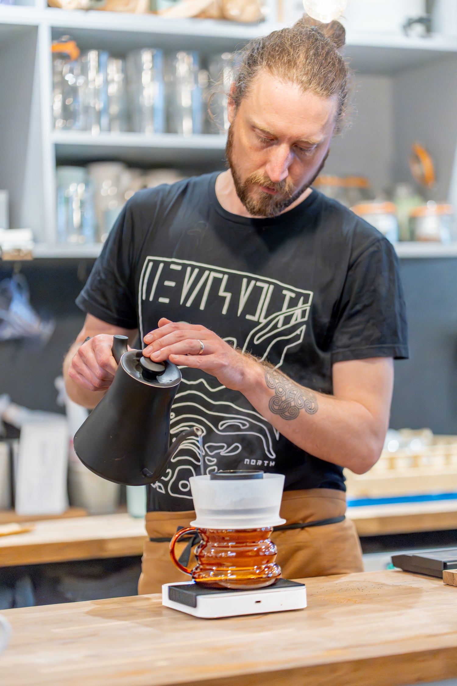 Founder of Freda Speciality Coffee Roaster working in Bond Street Coffee in Sussex Brighton UK