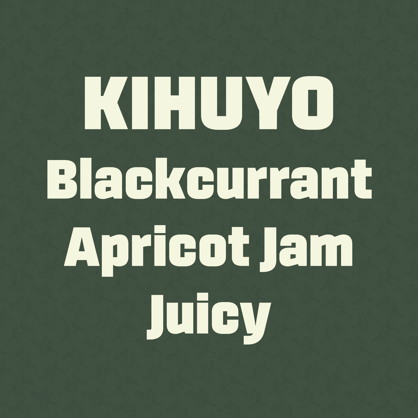KIHUYO product page for speciality roasted coffee