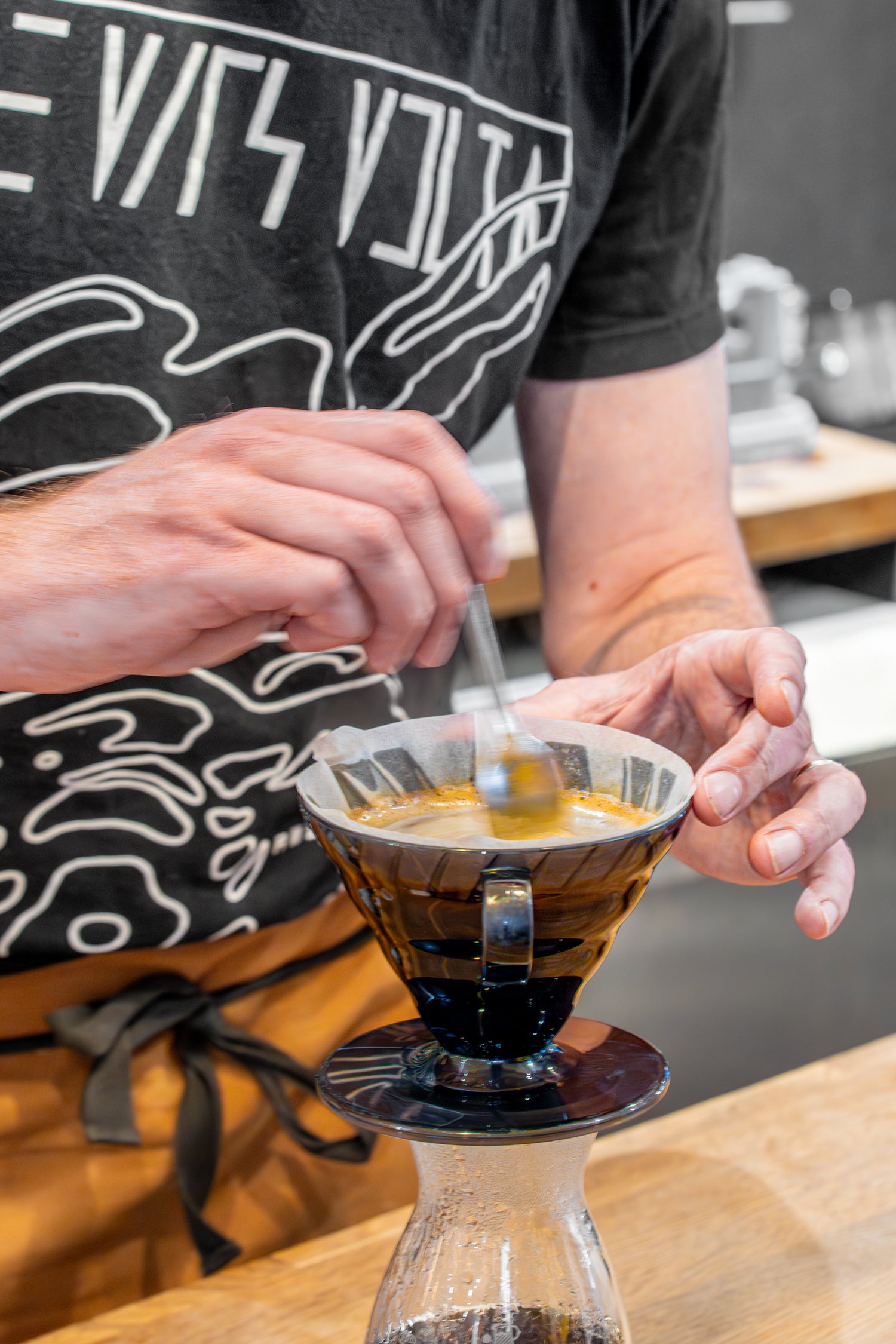 Freda single origin coffee brewed on a Hario V60 